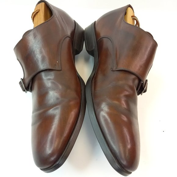 To Boot NYC Brown Leather Double Monk Strap Shoes (10 US) - Picture 5 of 11